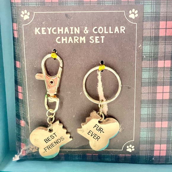 New with tags BONE SHAPED KEYCHAIN AND CHARM SET. Keychain says “BEST FRIENDS”.. - Picture 2 of 5